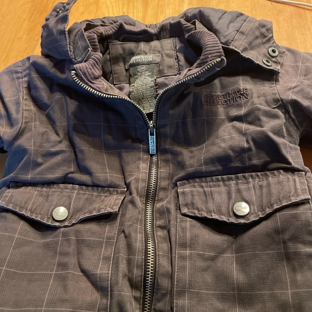 Kenneth Cole reaction Kids gray Jacket/coat size 24 months with hood - Picture 9 of 9